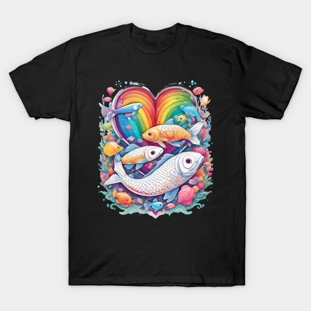 Colorful Fish T-Shirt by animegirlnft
